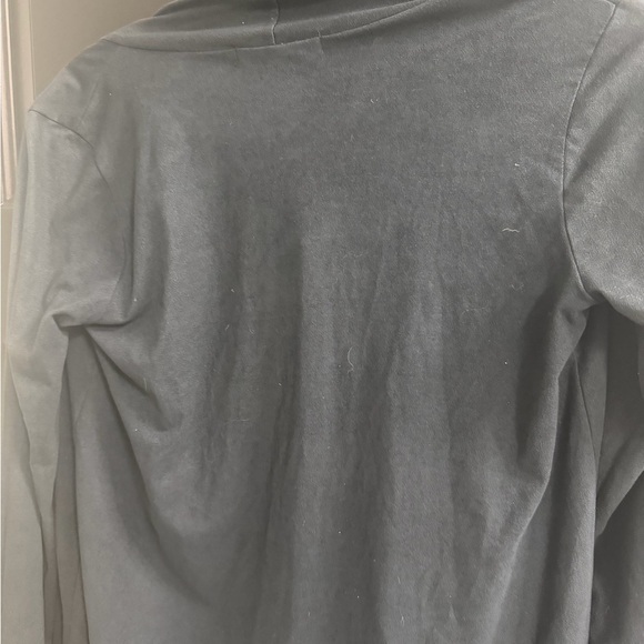 Laila Jayde Dark Navy Microsuede Open Front Cardigan - Picture 8 of 10